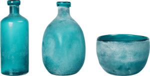 Glorup Small Blue Ceramic Vases Set